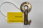 Chicago & North Western Switch Key