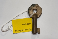 Chicago & North Western Switch Key