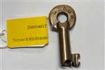 Denver & Rio Grande Western Switch Key