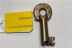 Denver & Rio Grande Western Switch Key