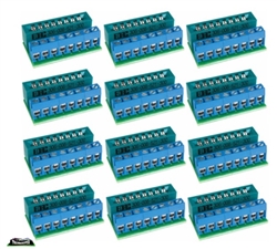 Accu Lites 100012 SNAPS! Wiring Connector for Tortoise Switch Machine 12-Pack 2020 Update with Wider Connection 12 Volt
