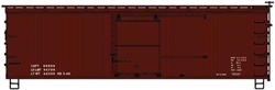 Accurail 1497 HO 36' Double-Sheathed Wood Boxcar Steel Roof Ends Straight Underframe Kit 1940s-Style Data Only