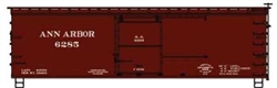 Accurail 1710 HO 36' Double-Sheathed Wood Boxcar w/Steel Roof Wood Ends Fishbelly Kit Ann Arbor 6285