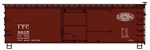 Accurail 1811 HO 36' Double-Sheathed Wood Boxcar Steel Roof Wood Ends Kit Illinois Terminal #8035 Boxcar Red