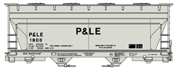 Accurail 2222 HO ACF 2-Bay Covered Hopper Kit Pittsburgh & Lake Erie #1803