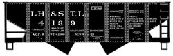 Accurail 2437 HO USRA 55-Ton 2-Bay Hopper Kit Louisville Henderson & St. Louis L&N 4139