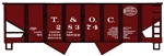 Accurail 2438 HO USRA 55-Ton 2-Bay Hopper Kit Toledo & Ohio Central # 28374 NYC Lines Logo