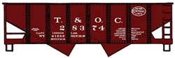 Accurail 2438 HO USRA 55-Ton 2-Bay Hopper Kit Toledo & Ohio Central # 28374 NYC Lines Logo