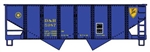 Accurail 2589 HO USRA 55-Ton 2-Bay Open Hopper Kit Delaware & Hudson #5987 Script Logo
