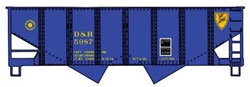 Accurail 2589 HO USRA 55-Ton 2-Bay Open Hopper Kit Delaware & Hudson #5987 Script Logo