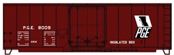 Accurail 3135 HO AAR 40' Insulated Plug-Door Boxcar Kit Pacific Great Eastern 8009