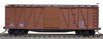 Accurail 4398 HO 40' Single-Sheathed Wood Boxcar w/Wood Doors & Steel Ends Kit Data Only Mineral Red