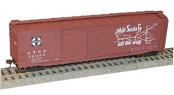 Accurail 5238 HO AAR 50' Riveted-Side Double-Door Boxcar Kit Santa Fe #10397 Map & Ship Santa Fe Slogan