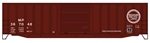 Accurail 5666 HO 50' Exterior-Post Modern Boxcar Kit Missouri Pacific #367048 Buzz Saw Logo