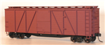 Accurail 7200 HO 40' 6-Panel Single-Sheathed Wood Boxcar w/Wood Doors & Steel Ends Kit Undecorated