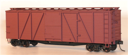 Accurail 7200 HO 40' 6-Panel Single-Sheathed Wood Boxcar w/Wood Doors & Steel Ends Kit Undecorated