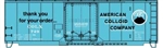 Accurail 81412 HO 40' Steel Box American Colliod Company COLX 729