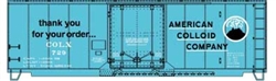 Accurail 81412 HO 40' Steel Box American Colliod Company COLX 729