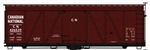 Accurail 81541 HO Fowler 36' Wood Boxcar Kit Canadian National