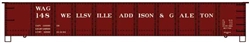 Accurail 81602 HO AAR 41' Steel Gondola Kit Wellsville Addison & Galeton #148