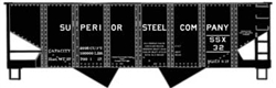 Accurail 81722 HO USRA 55-Ton 2-Bay Open Hopper Kit Superior Steel