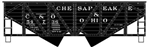Accurail 81862 HO C&O 55-Ton Hopper Wood Composite Kit