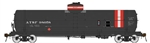 American Limited 1827 HO GATC Welded Tank Car Santa Fe 98058 Solvent Service