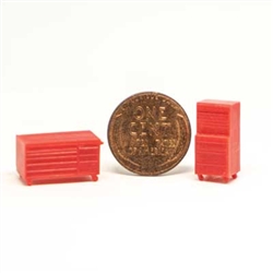 All Scale Miniatures 1600948 N Tool Chest Set Short Tall 2/