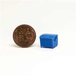 All Scale Miniatures 1601806 N Dumpster Square Rear Load with Casters