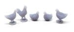 All Scale Miniatures 870999 HO Chickens pkg(5)