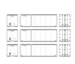 Athearn 17425 HO 28' Container Fastrac Intermodal LLC (3)