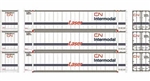 Athearn 17681 N 48' Container CN (3)