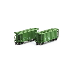 Athearn 23468 N GATC 2600 Airlide Hopper Drawbar Burlington Northern (2)