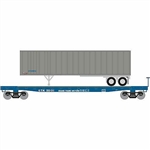 Athearn 24908 N 53' GSC TOFC Flat w/40' Ex-Post Trailer GTW #3