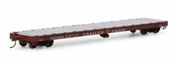 Athearn 97070 HO 60' Flat Car OTTX/Brown Logo #97079