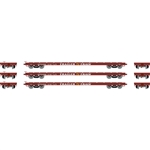 Athearn 97071 HO 60' Flat Car OTTX/Brown Logo (3)