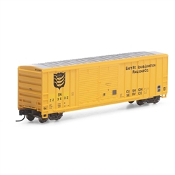 Athearn 98509 HO 50' FMC Offset Double Door Box Burlington Northern/EStL #223613
