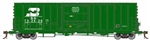 Athearn G26808 HO 50' PC&F Exterior Post w/10'-6" Plug Box Burlington Northern BN #732601