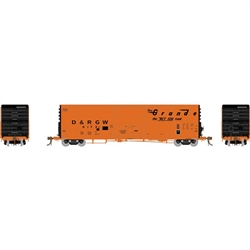 Athearn G26815 HO 50' PC&F Exterior Post/10'-6" Plug Box Denver & Rio Grande Western D&RGW #61731