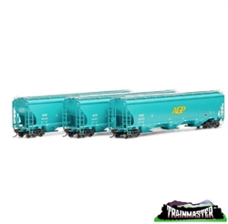 Athearn G97150 HO Trinity 3-Bay Hoppers DJTX # 2 (3)
