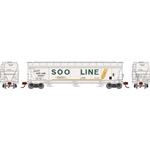 Athearn GN12950 N ACF 4600 3-Bay Center Flow Hopper Soo Line #74057