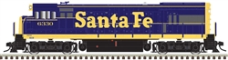 Atlas 10003437 HO GE U23B Low Nose Sound and DCC Santa Fe 6344 As-Delivered