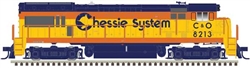 Atlas 10004285 HO GE U30B Low Nose Phase II Standard DC Chessie System C&O #8213