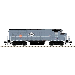 Atlas 10004413 HO GMD GP40-2W CN Version ESU LokSound and DCC Great Western 4013 Omnitrax Gray Black
