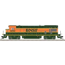 Atlas HO GE B23-7 Low Nose Standard DC BNSF Railway #4252