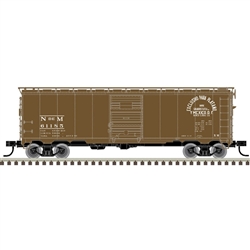 Atlas 20005754 HO 1932 ARA 40' Steel Boxcar Nacionales de Mexico 61157
