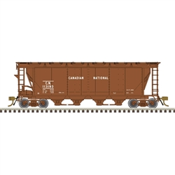 Atlas 20006357 HO Slab-Side Covered Hopper Canadian National 113193 12 Hatch As-Delivered