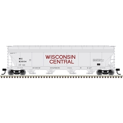 Atlas 20006397 HO ACF 5250 Centerflow Covered Hopper Plus Wisconsin Central 83004