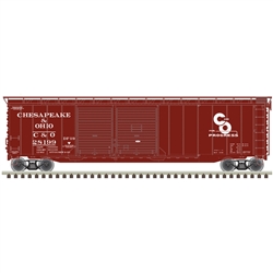 Atlas 20006575 HO Postwar 50' Double-Door Boxcar Chesapeake & Ohio 28199