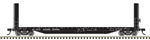 Atlas 20007089 HO 51'6" Bulkhead Flatcar Algoma Central #2418 
